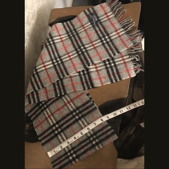 BURBERRY Authentic Check Plaid Scarf Lambswool NEW - Picture 5 of 8